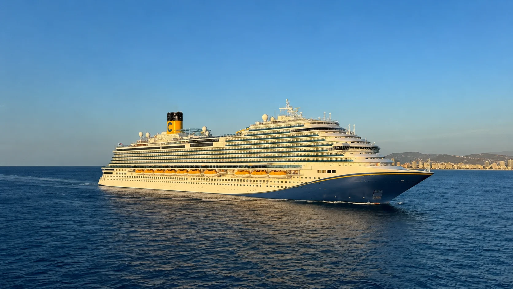 Carnival Venezia sailing in open water