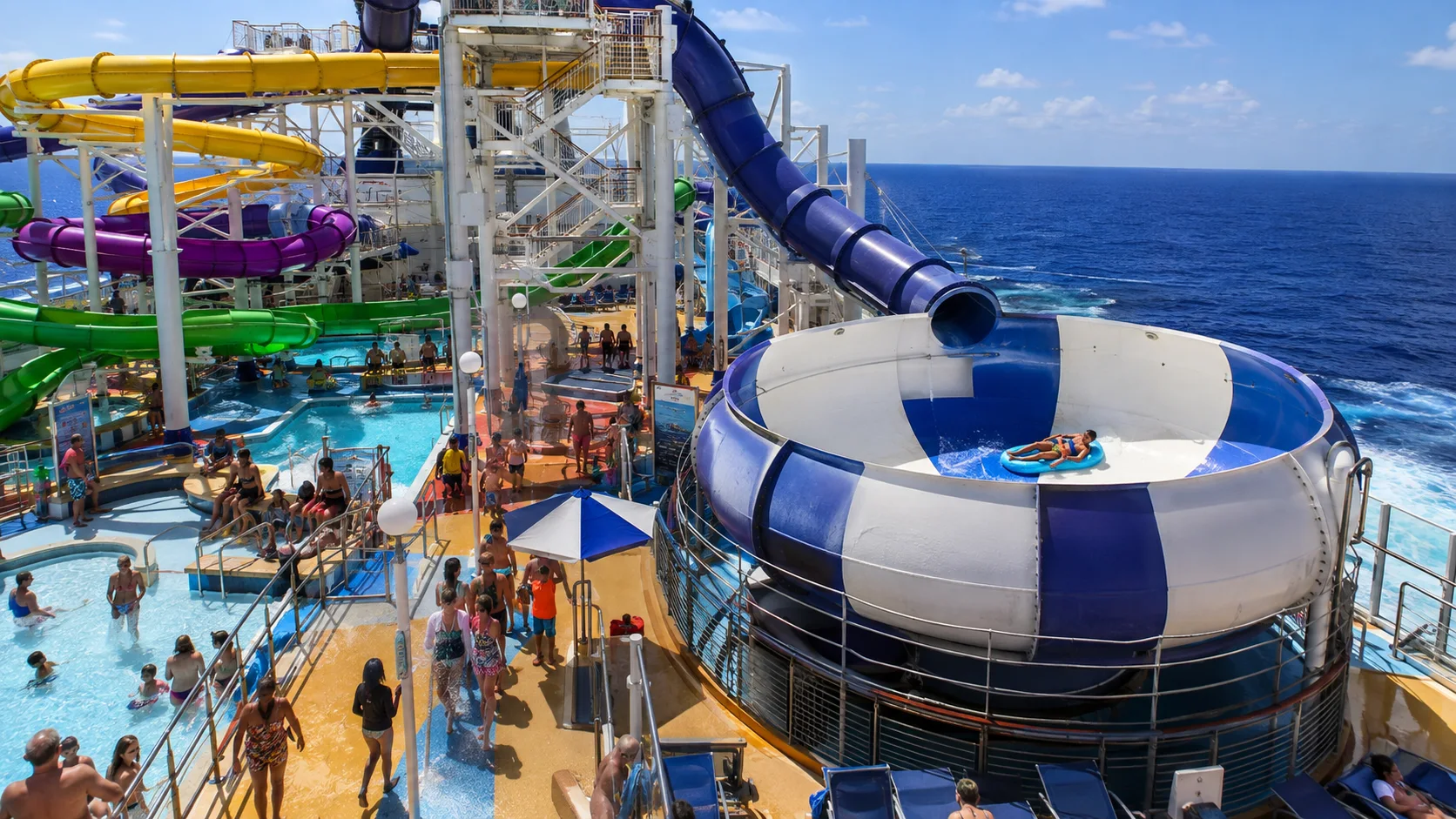 Epic Plunge waterslide aboard Norwegian Epic