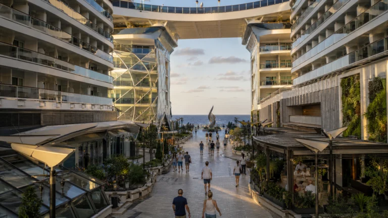 Open-air World Promenade aboard MSC World Europa