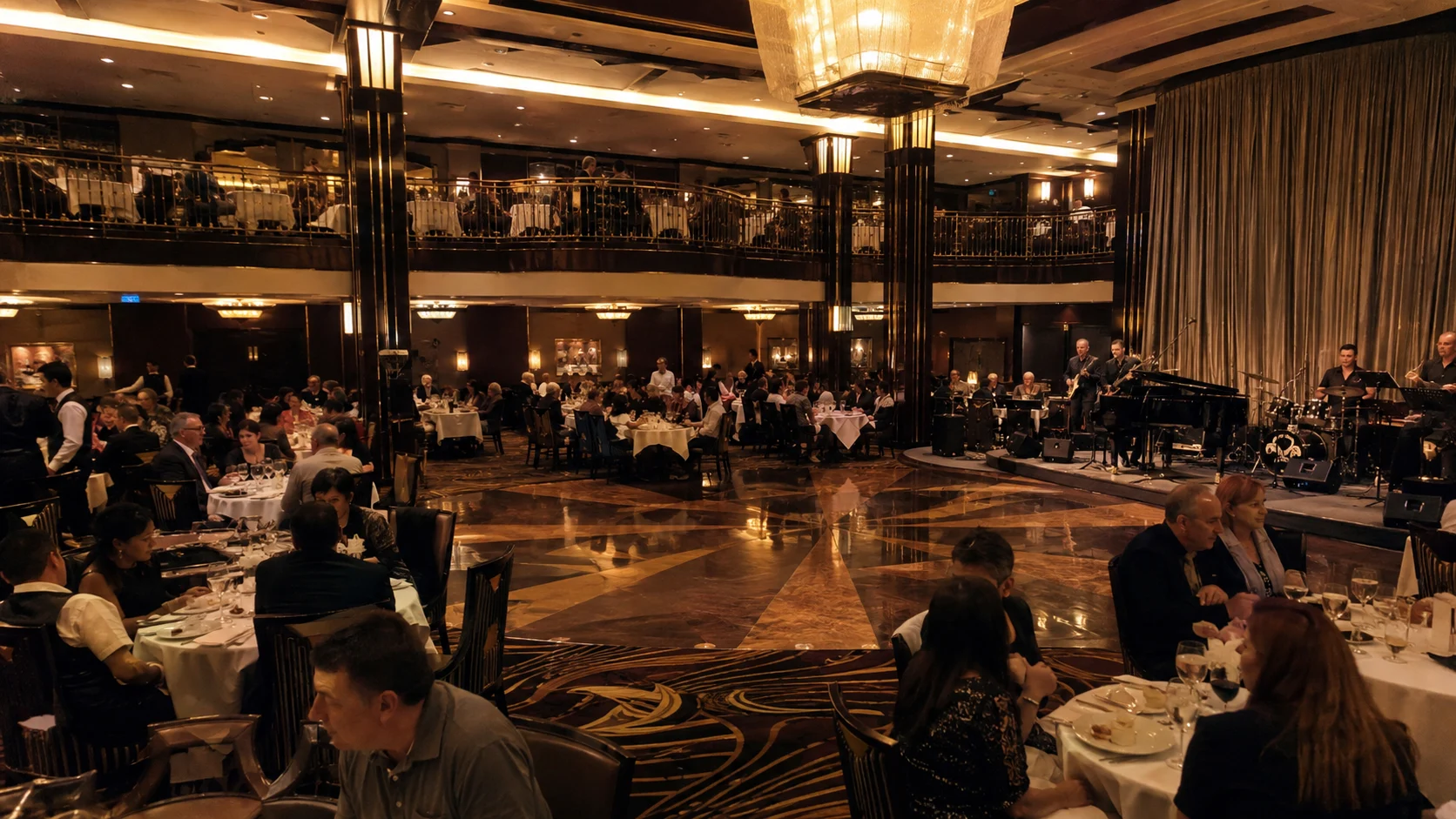 Manhattan Room dining room aboard Norwegian Epic