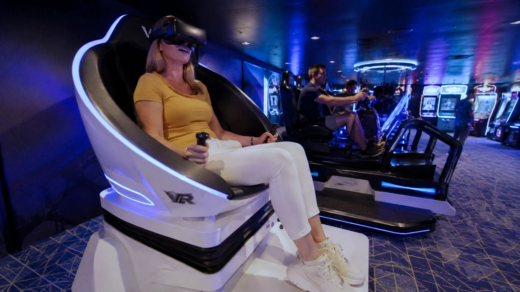 Historical Galaxy Pavilion virtual-reality ride, removed from Norwegian Joy in 2024