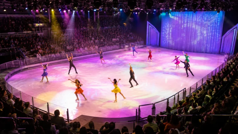 Ice-skating show in Studio B aboard Adventure of the Seas
