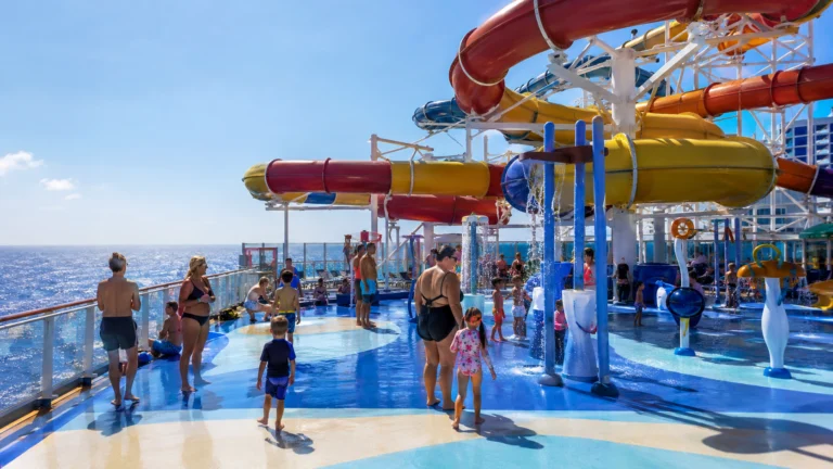 Colorful WaterWorks slides aboard Carnival Venezia