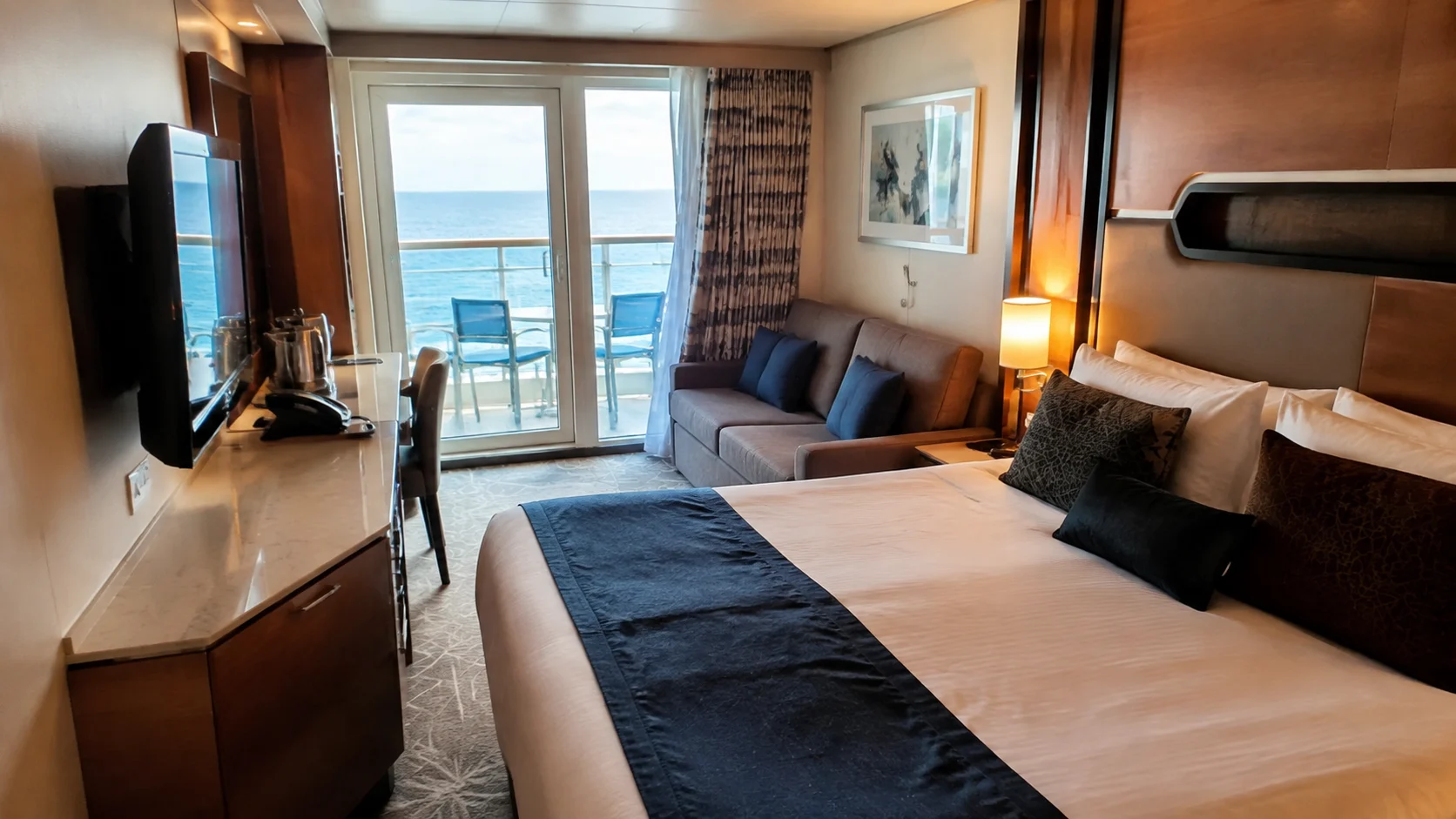 Balcony cabin aboard Norwegian Breakaway