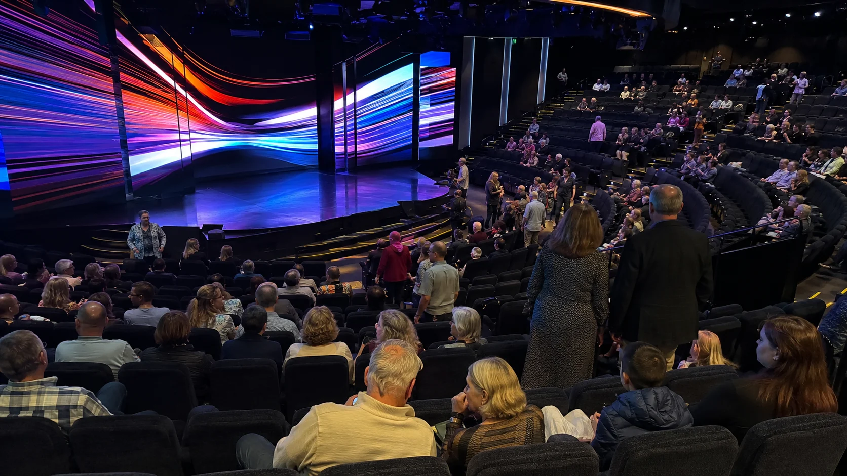Audience inside the Theater and Club on Norwegian Viva