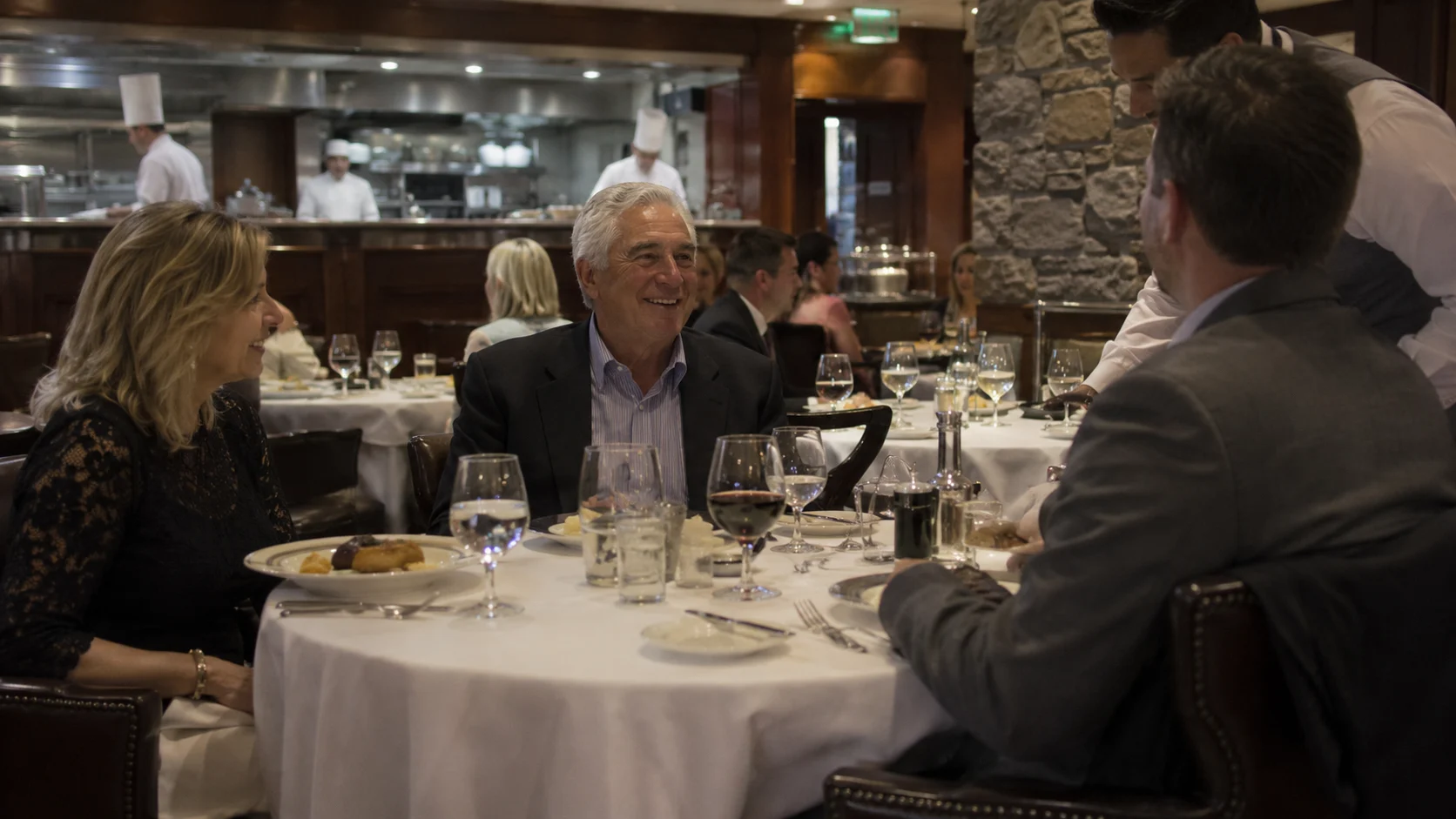 Guests dining inside Crown Grill on Caribbean Princess