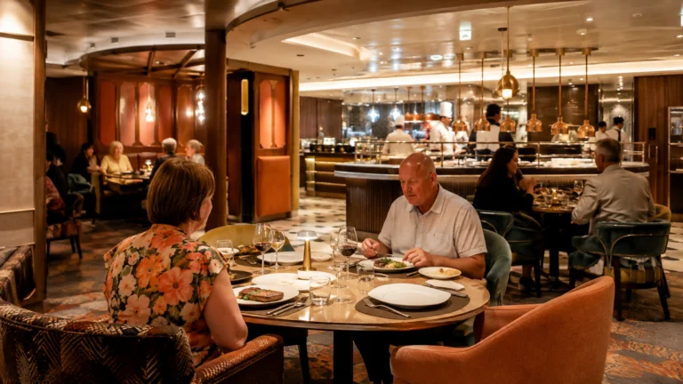 Guests dining inside Il Viaggio on Carnival Venezia
