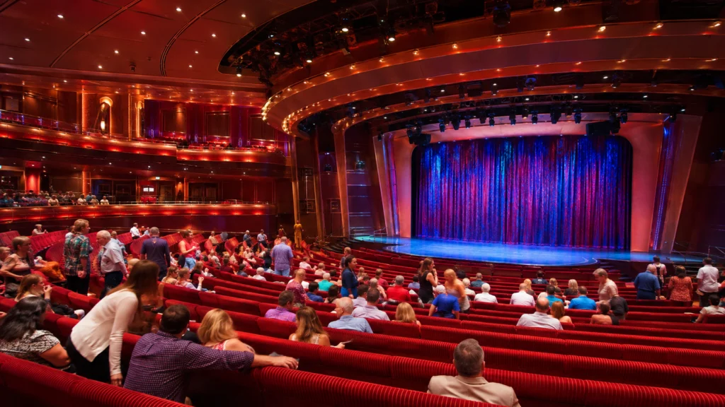 Encore Theater aboard Carnival Dream before showtime