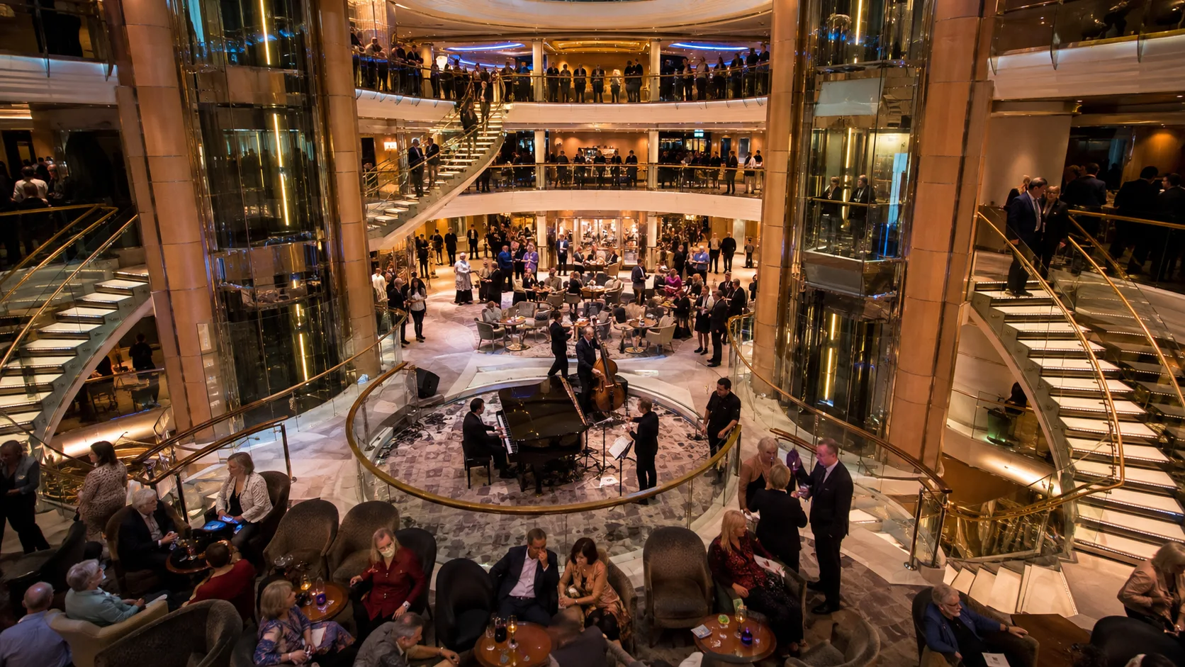 Brilliance of the Seas Centrum viewed from an upper level