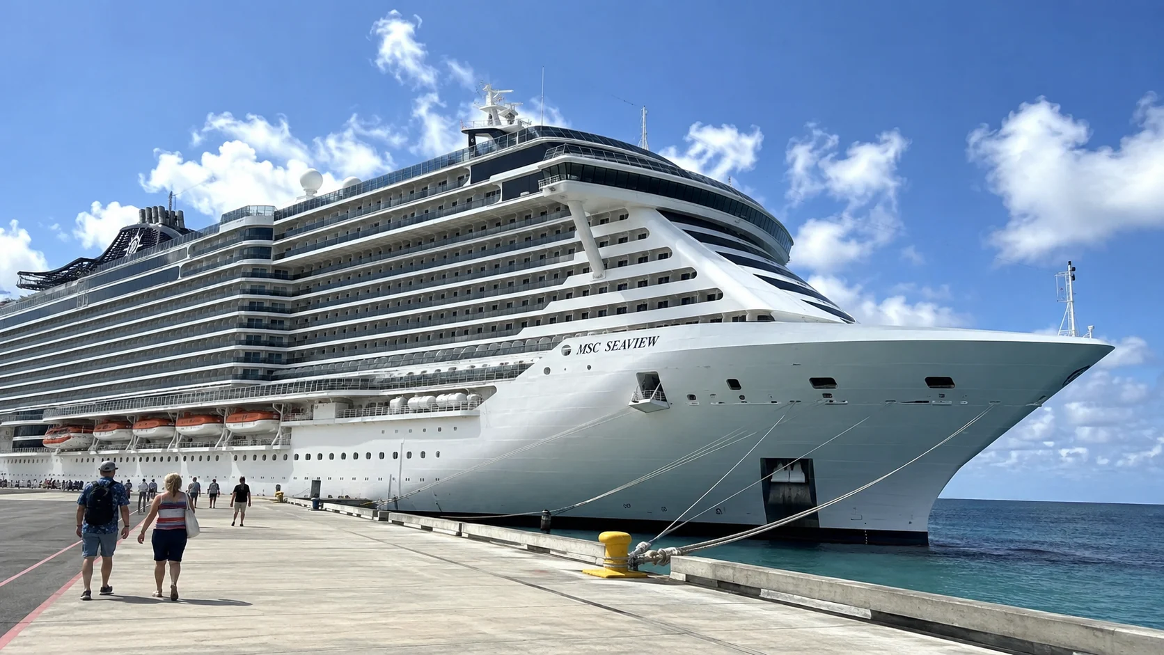 MSC Seaview - Dockside Arrival
