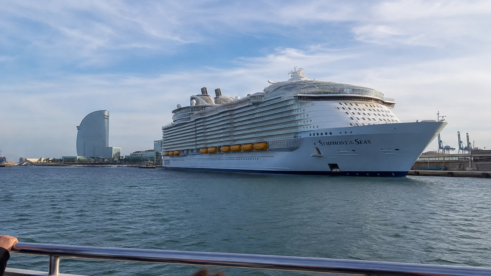 Symphony of the Seas , Barcelona Arrival