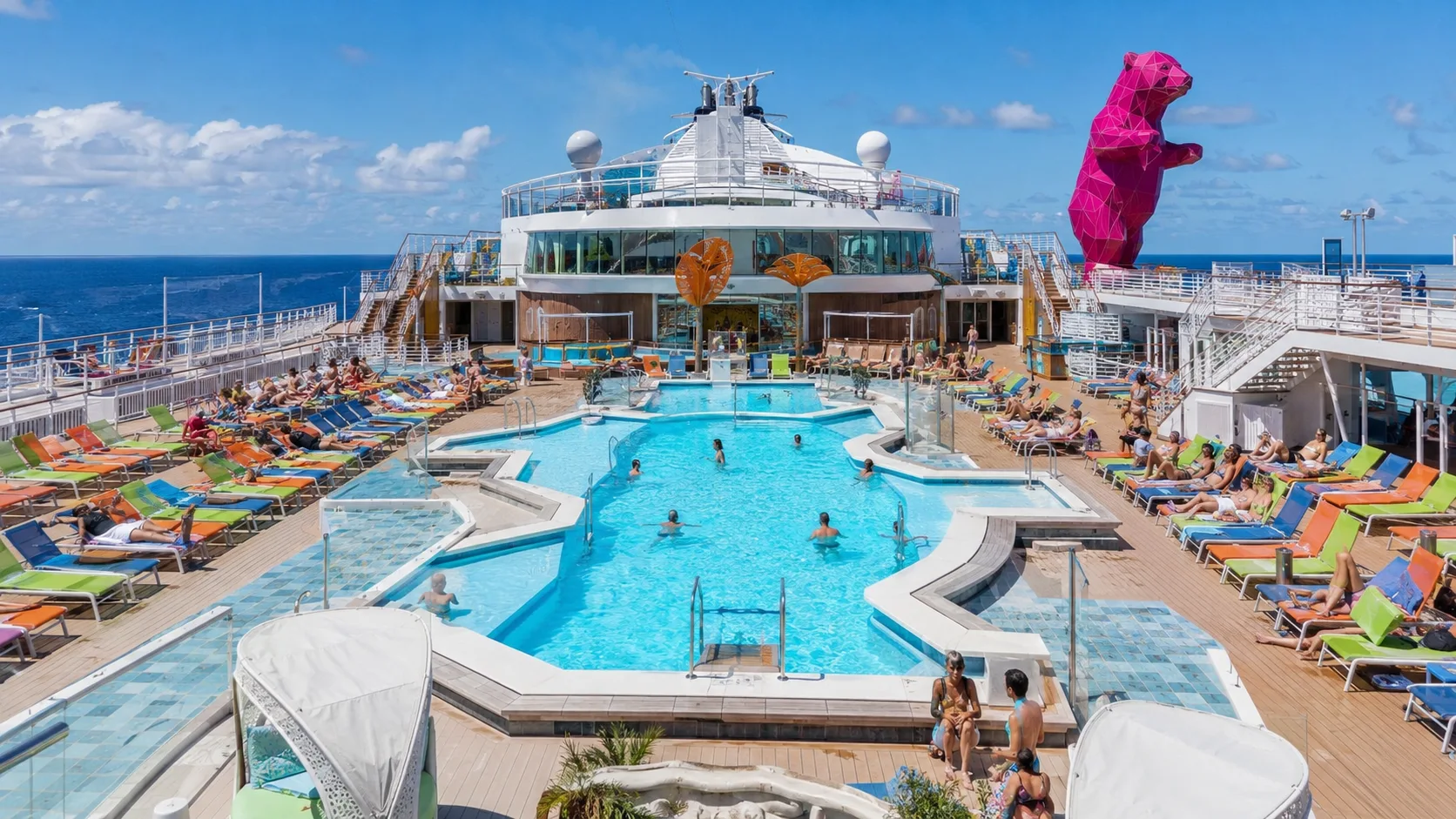 Main pool deck aboard Anthem of the Seas