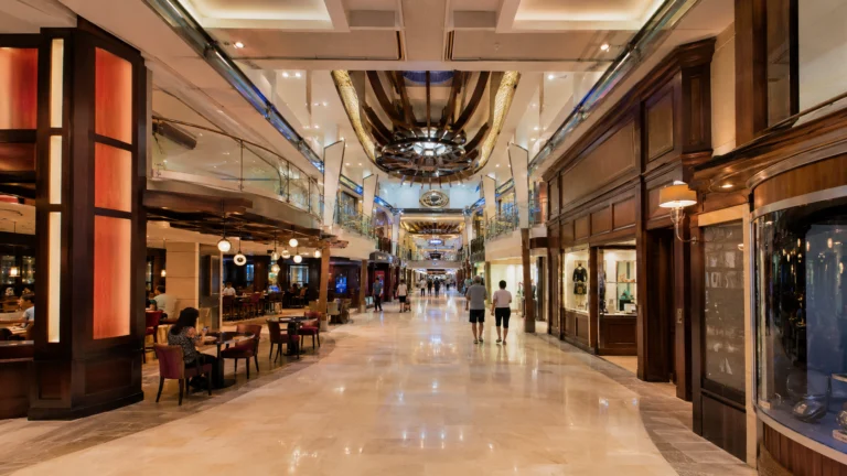 Grand Central atrium aboard Carnival Jubilee