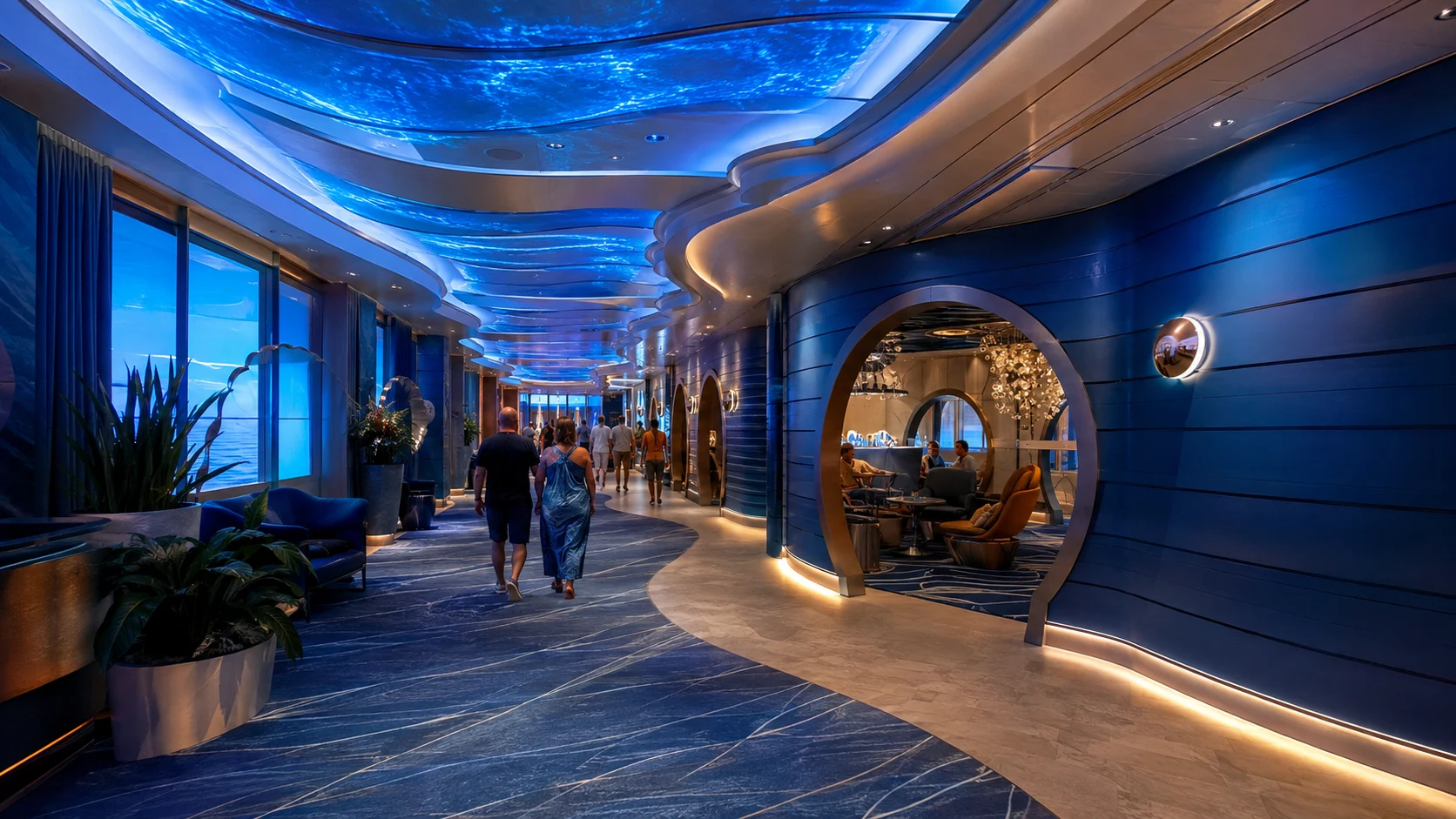 The Currents promenade aboard Carnival Jubilee