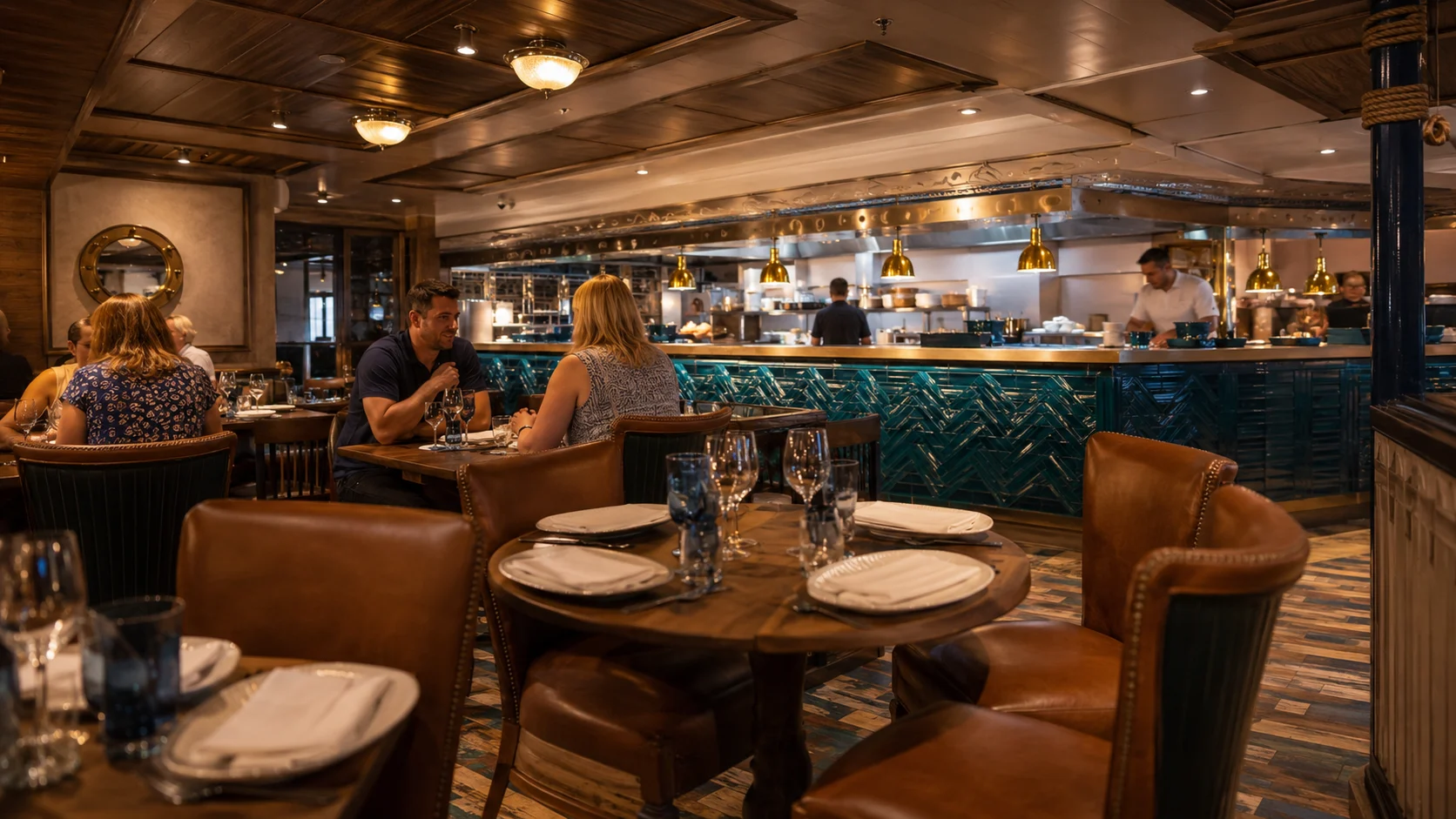 Emeril's Bistro dining room aboard Carnival Jubilee