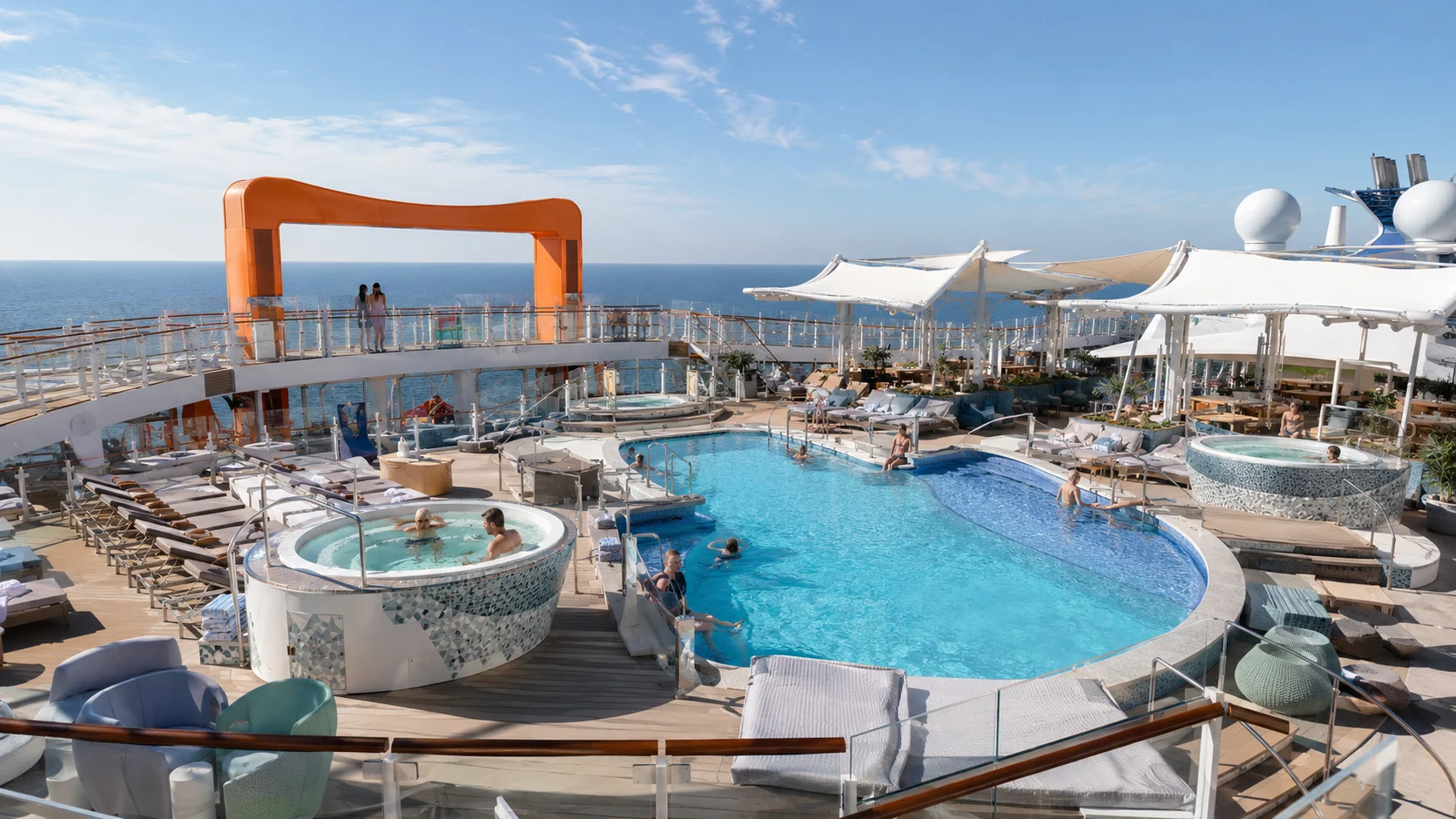 Celebrity Ascent Resort Deck with pool and whirlpool
