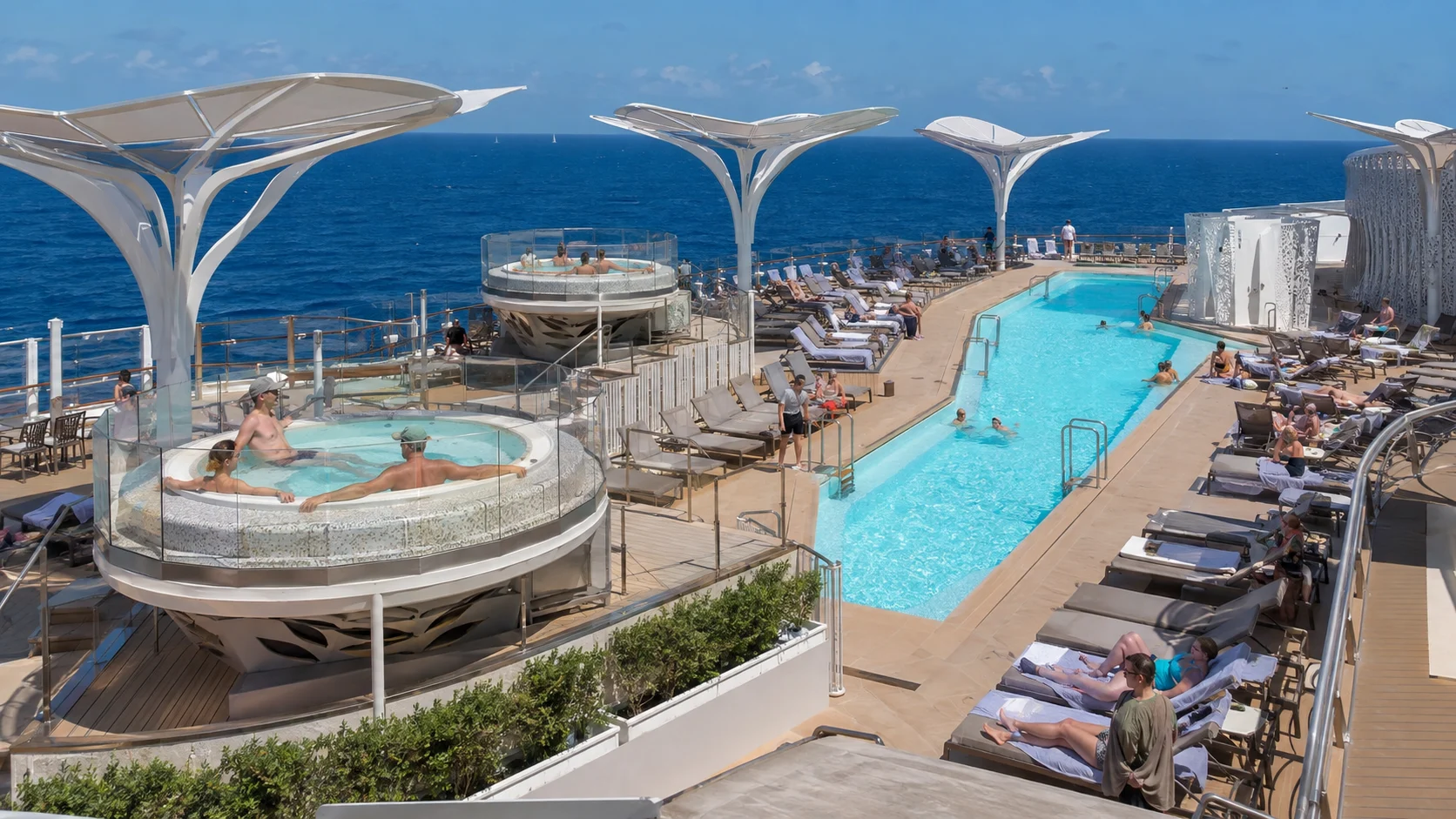 Celebrity Edge Resort Deck with pool and ocean views
