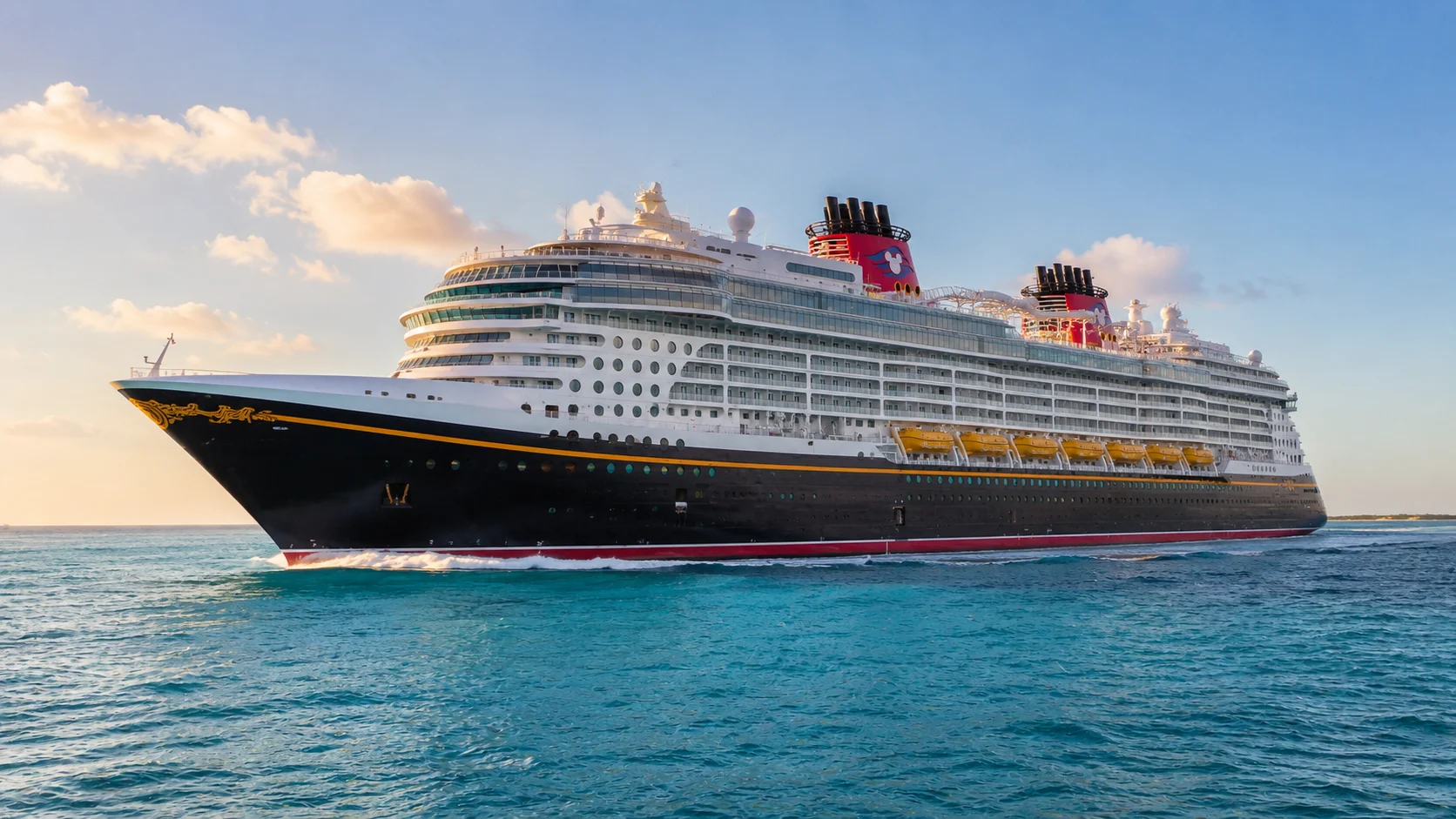 Disney Destiny sailing across calm blue water