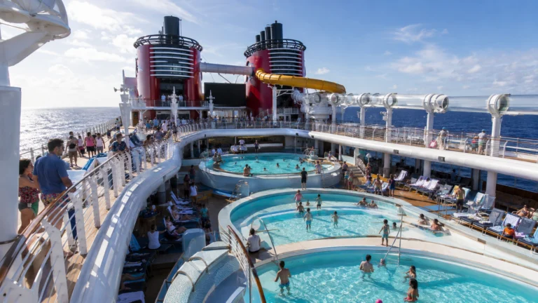 Family pool deck aboard Disney Wish