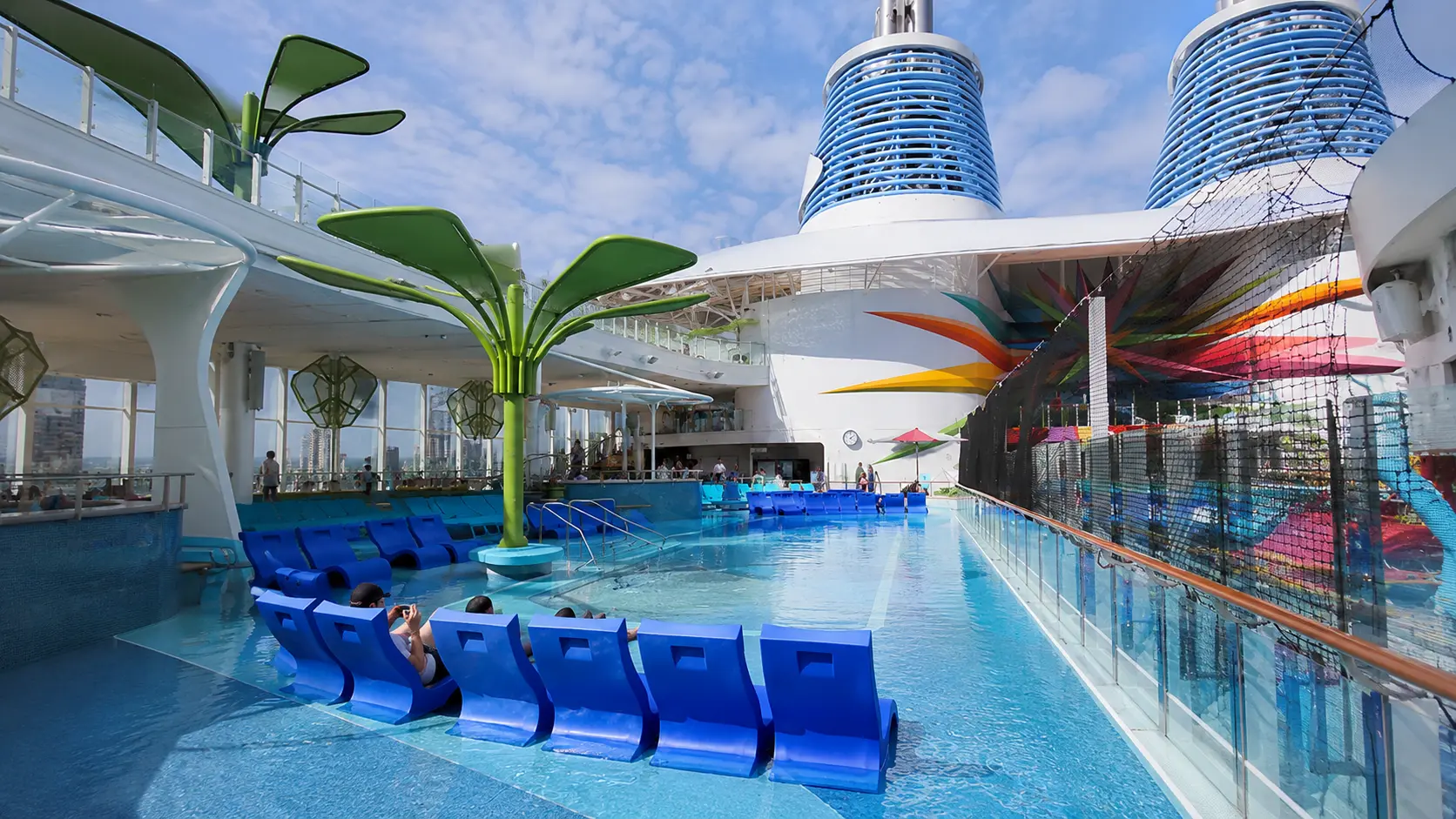 Chill Island pool deck aboard Icon of the Seas