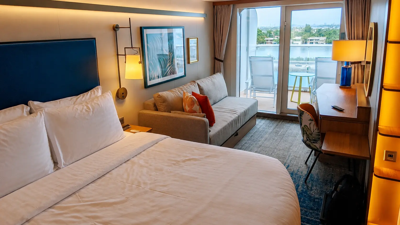 Balcony cabin aboard Icon of the Seas