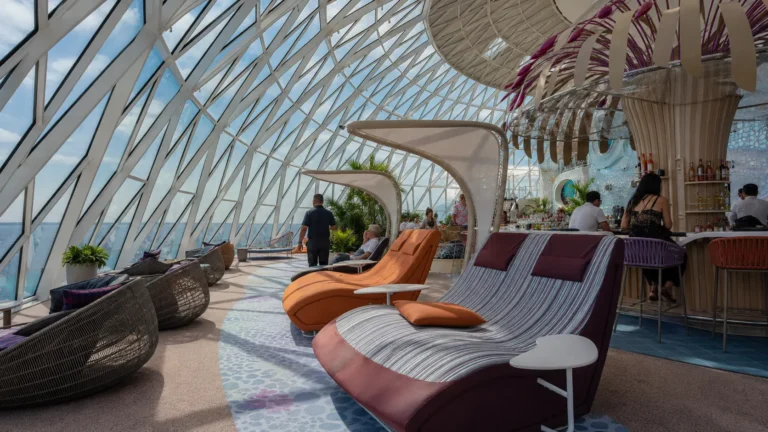 Overlook Lounge inside the AquaDome aboard Icon of the Seas
