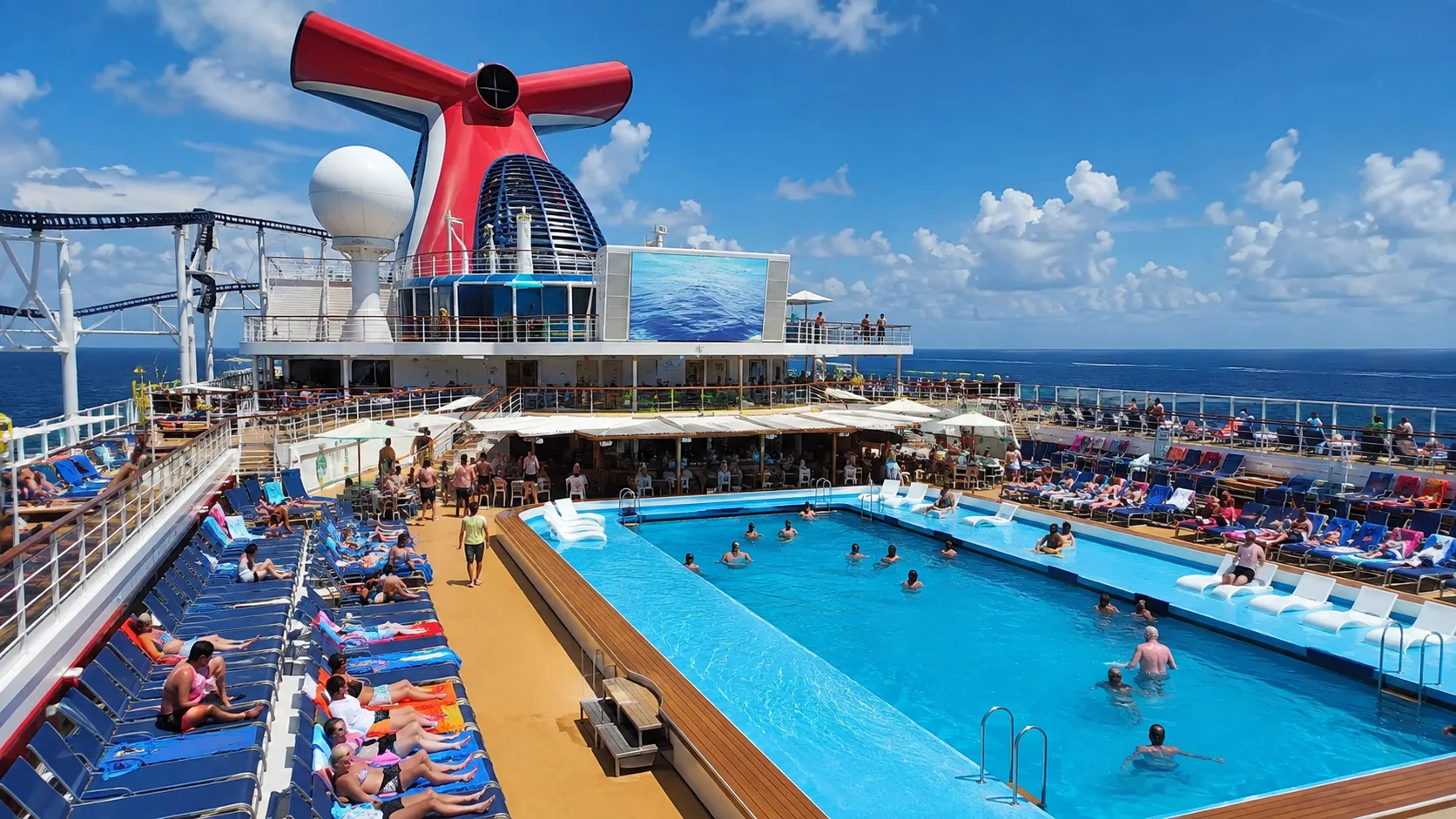 Beach Pool aboard Mardi Gras