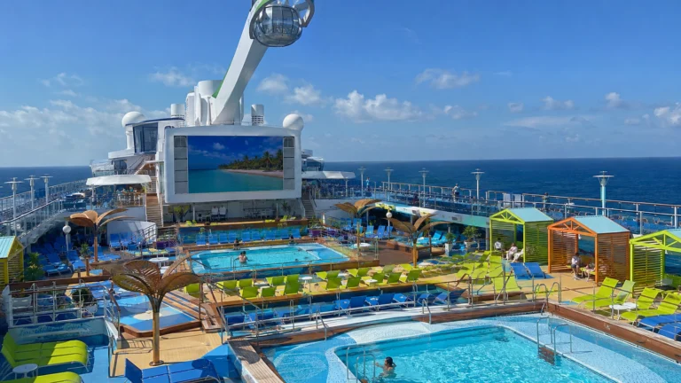 Pool deck aboard Odyssey of the Seas