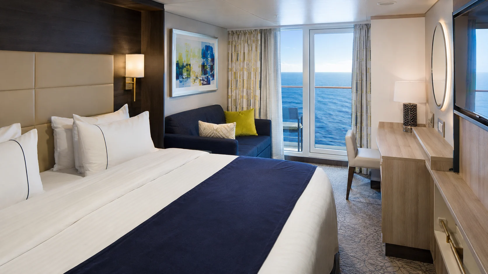 Balcony cabin aboard Odyssey of the Seas