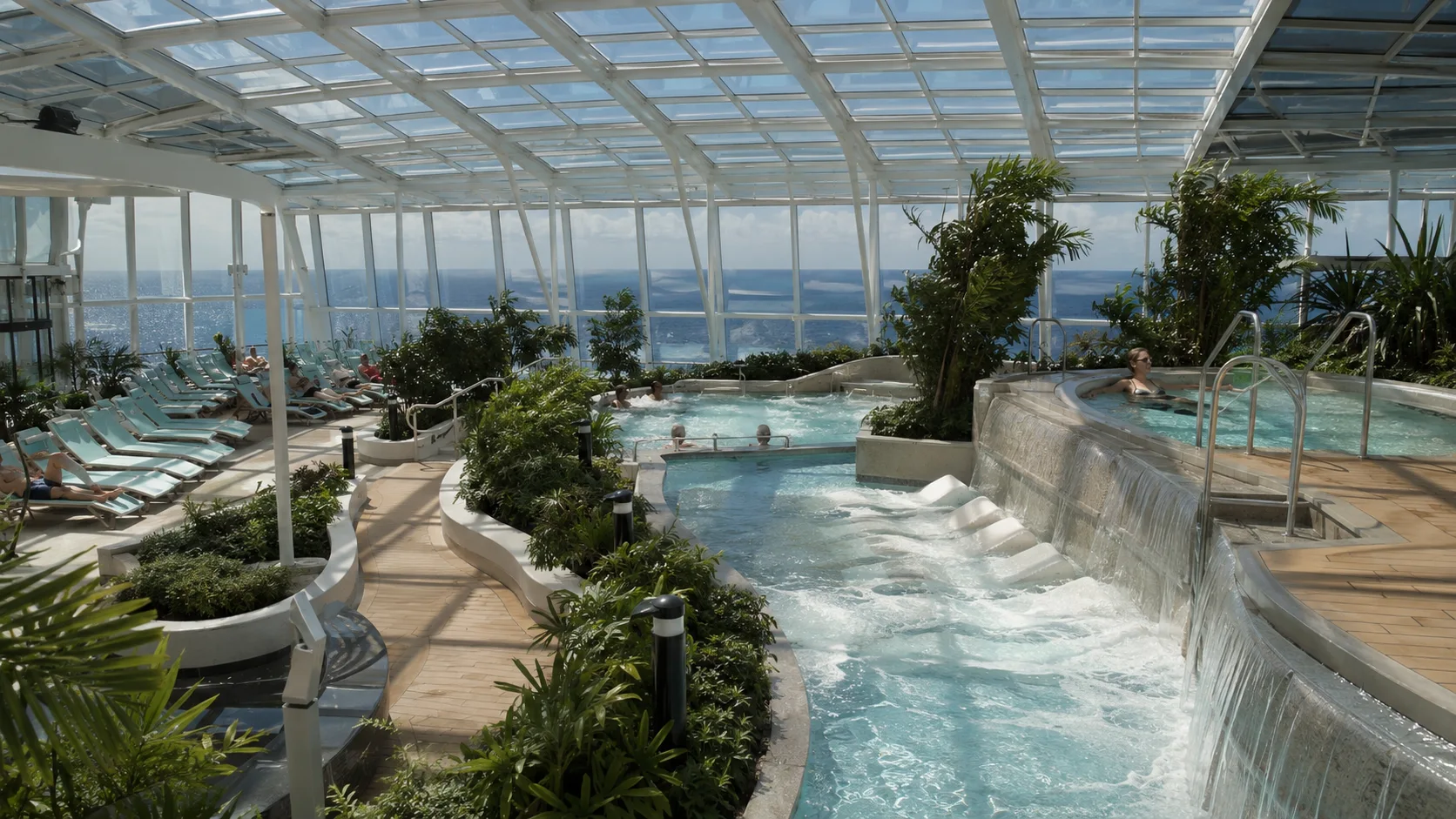 Solarium pools aboard Odyssey of the Seas