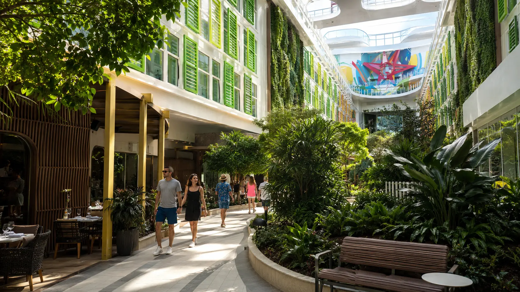 Central Park neighborhood aboard Star of the Seas
