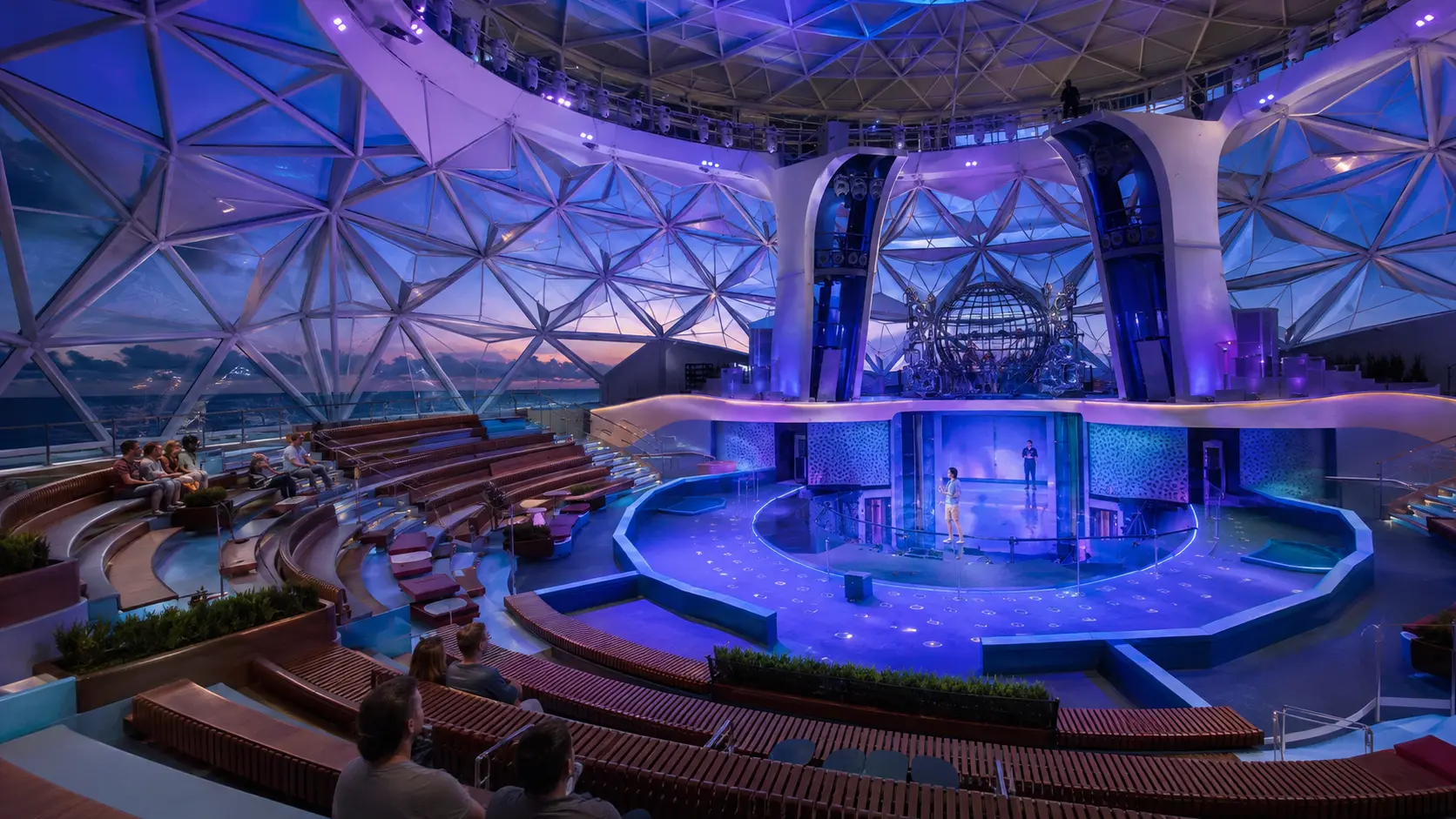 AquaTheater inside the AquaDome aboard Star of the Seas