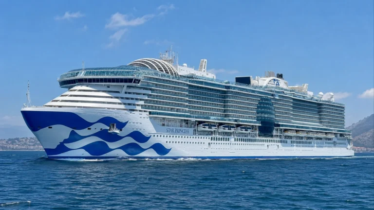 Star Princess sailing on calm blue water