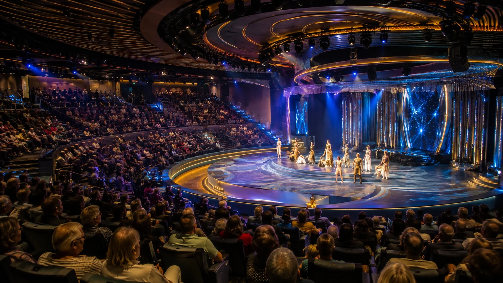 Stage production inside Princess Arena aboard Sun Princess