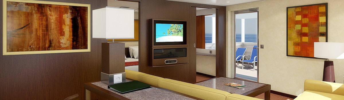 Representative Captain’s Suite listed by Carnival for Carnival Liberty