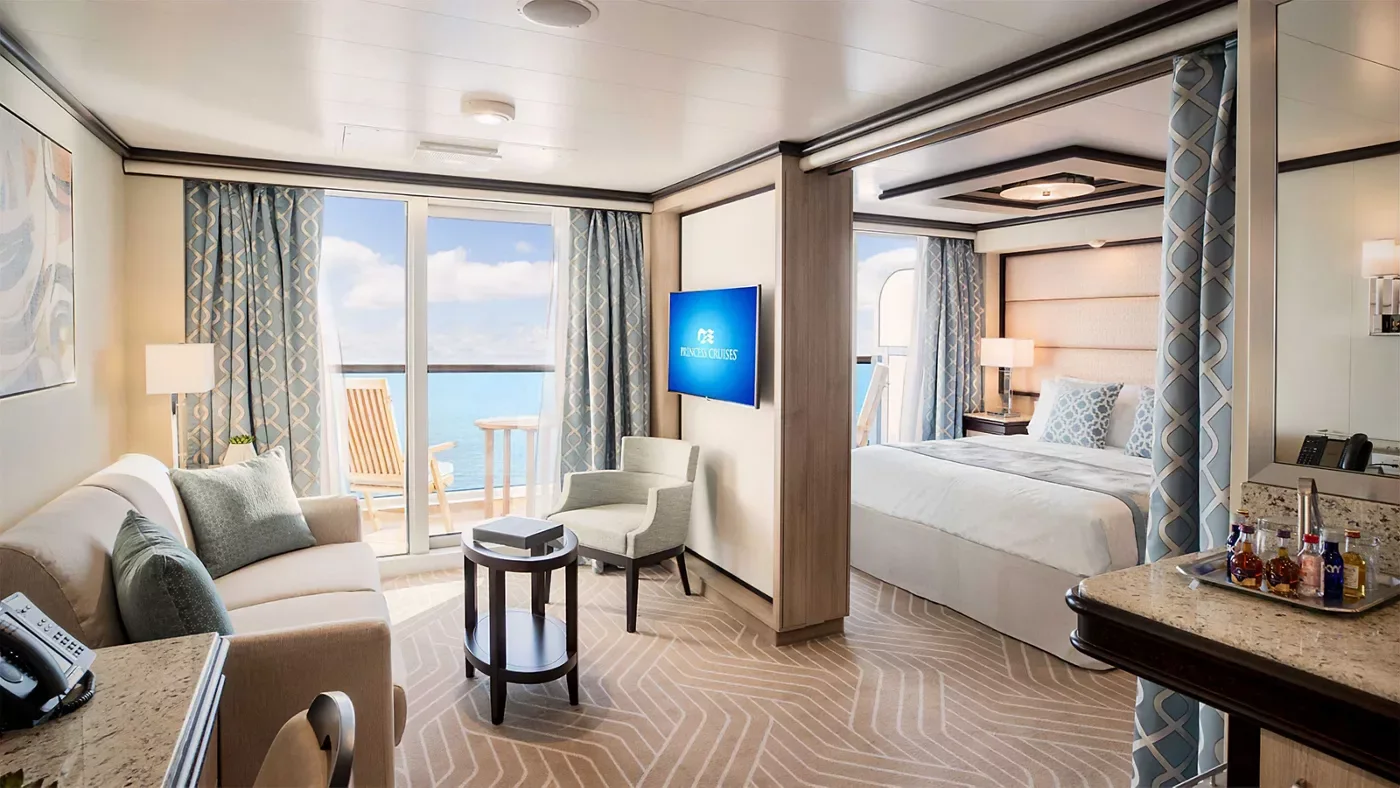 Official representative Suite shown in Majestic Princess accommodation gallery