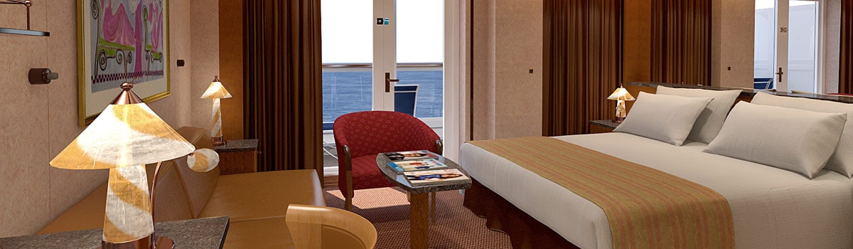 Representative Ocean Suite listed by Carnival for Carnival Pride